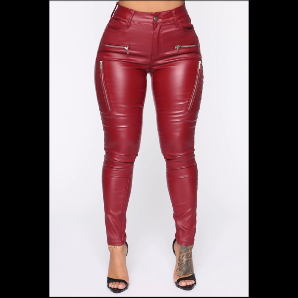 Skinny Faux Leather Pants NWT